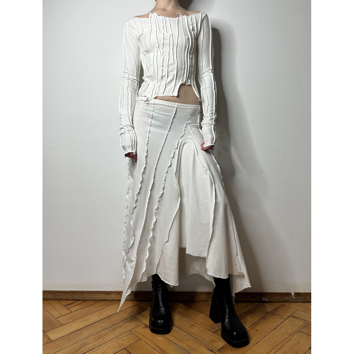 OFF-WHITE SCRAPS GUSSET SKIRT - S/M fits a M-XL