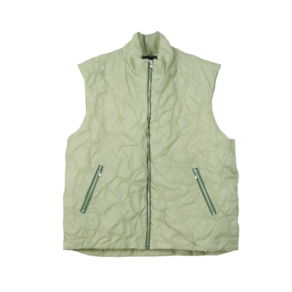 LEAF VEIN VEST GREEN - Medium