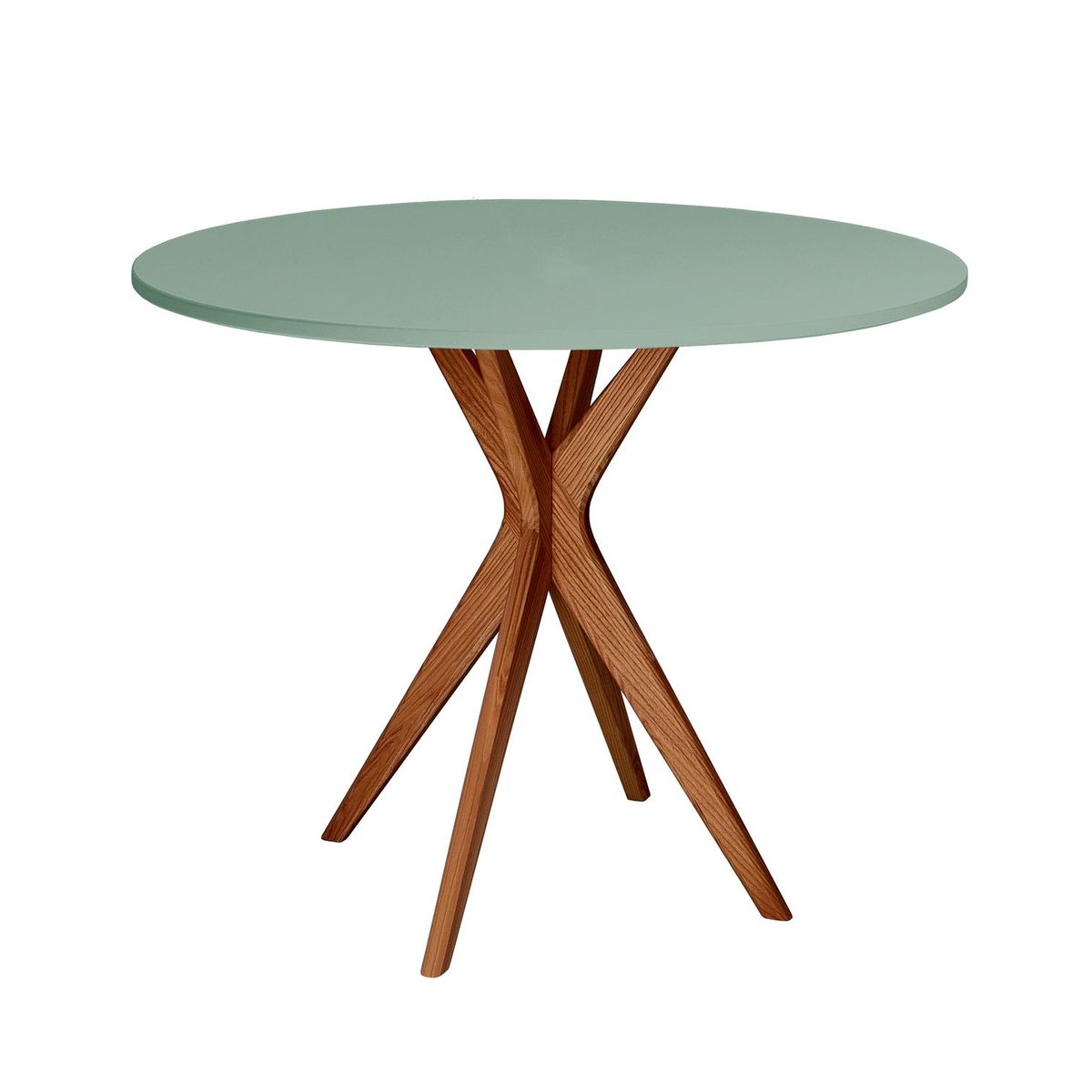 JUBI Rundt spisebord diam. 80cm Oak Sage Green