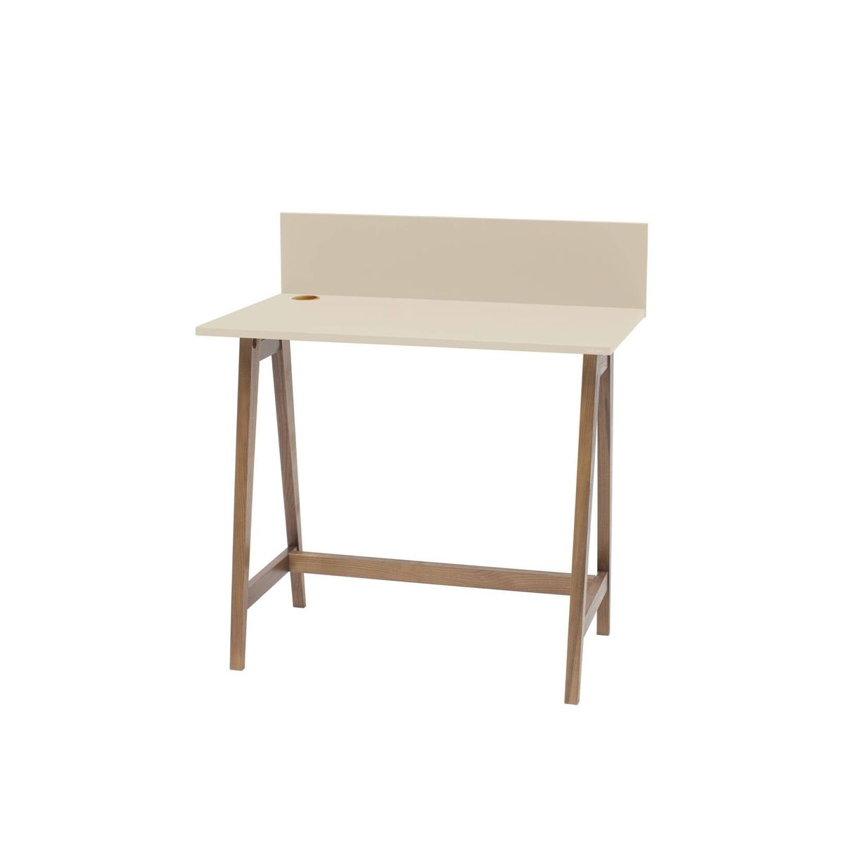 LUKA Skrivebord 85x50cm Eg Brun Beige