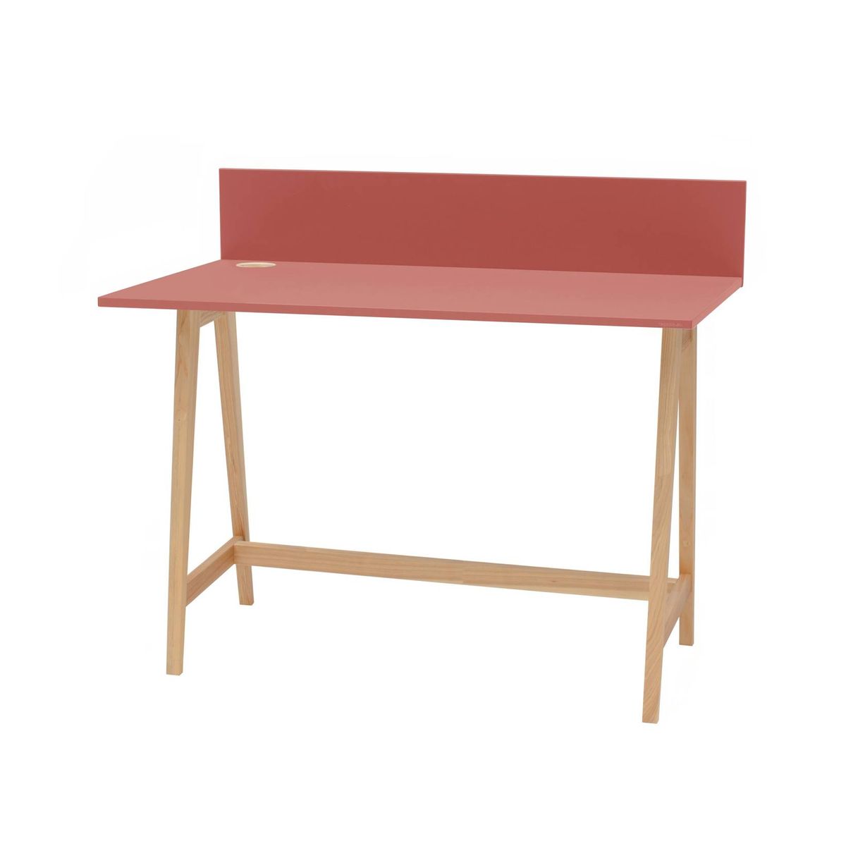 LUKA Asketræ Skrivebord 110x50cm Antik pink