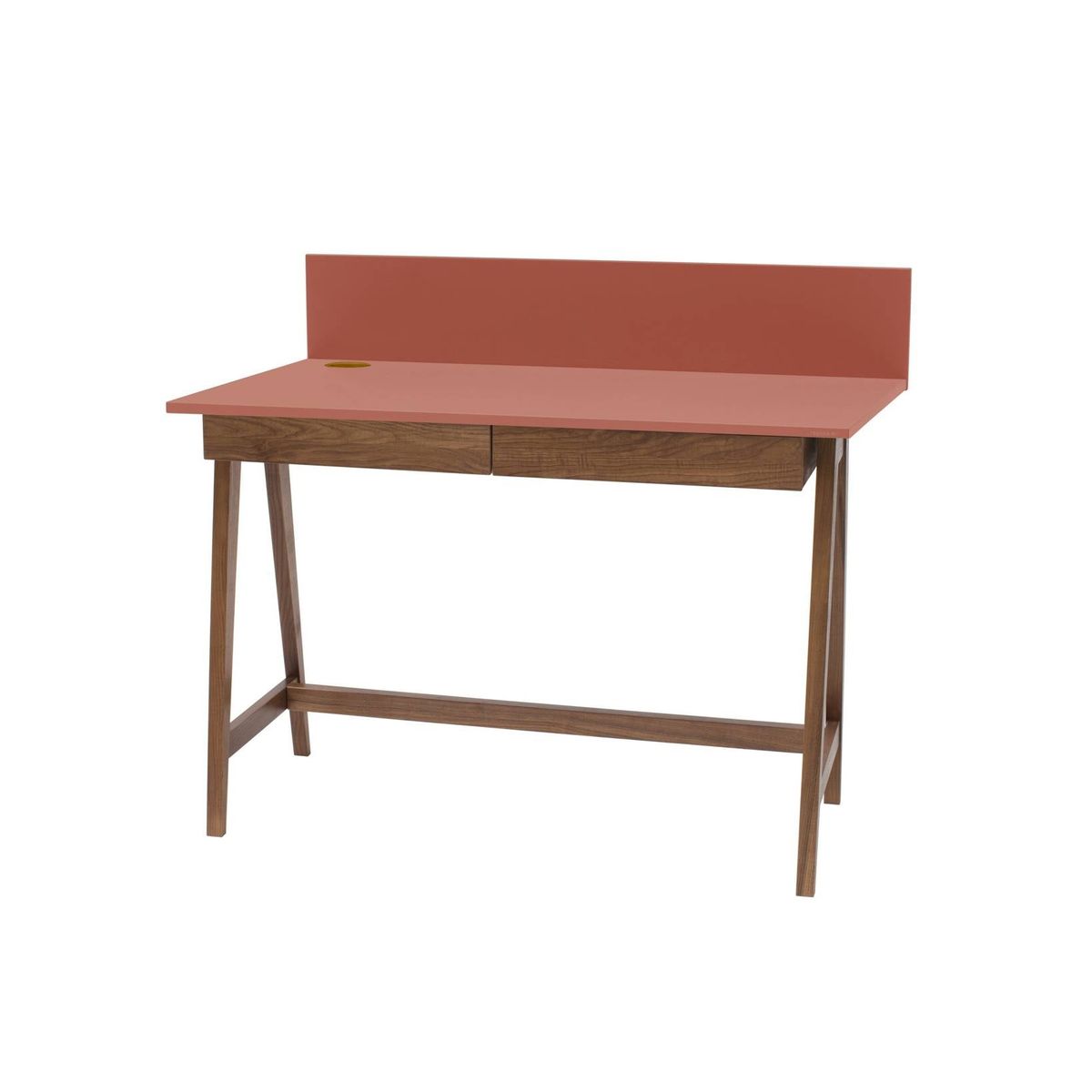 LUKA Skrivebord 110x50cm med Skuffe Eg Antik pink