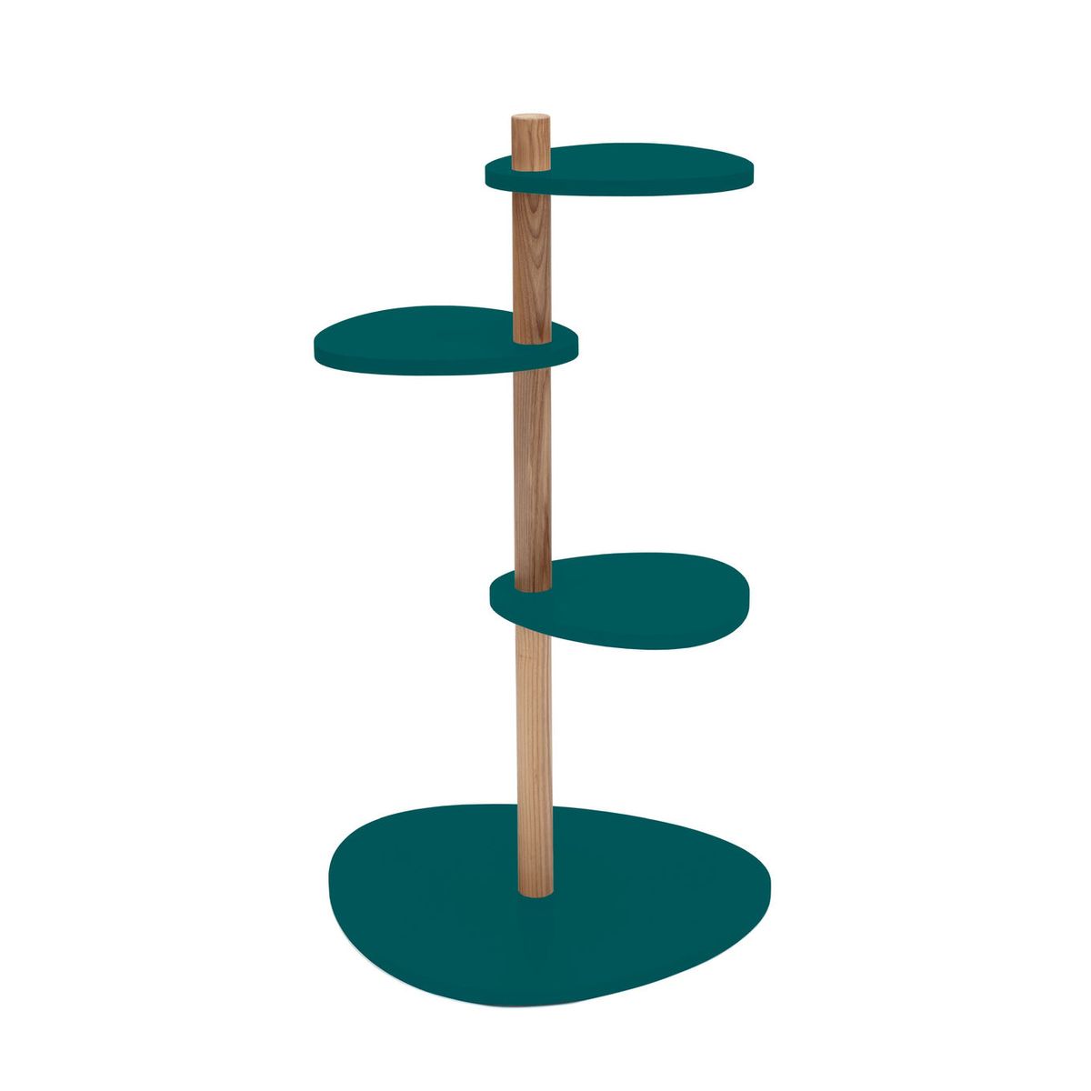 MAGLA 3-lags Asketræ Plantestand B55 x H91cm Grøn