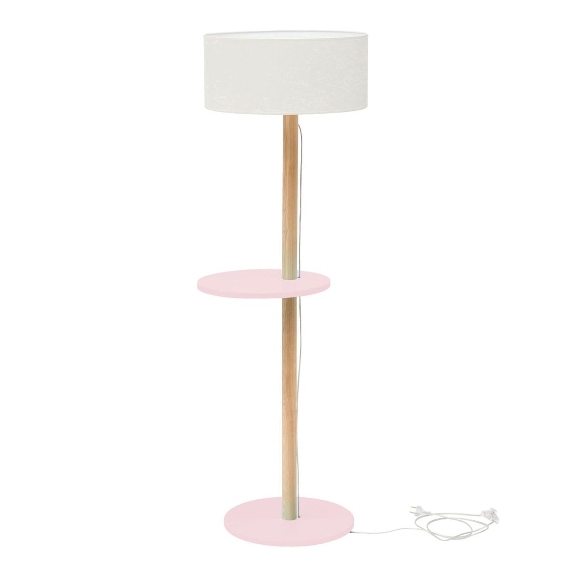 UFO Gulvlampe 45x150cm Pulver Pink / Hvid Lampeskærm