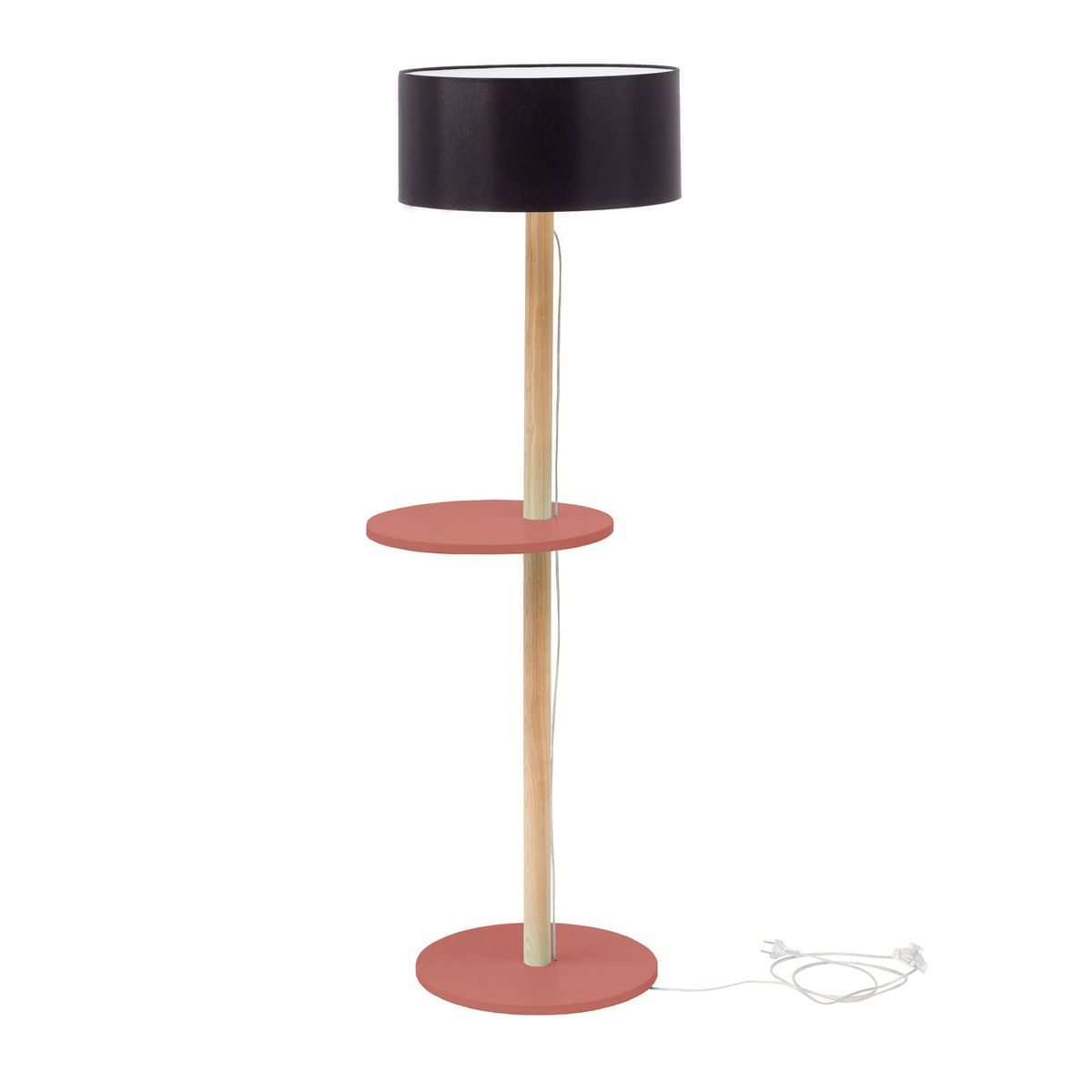 UFO Gulvlampe 45x150cm Antik pink / Sort Lampeskærm