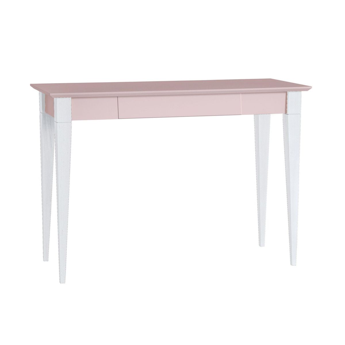 MIMO Skrivebord 105x40cm Hvide Ben / Pink