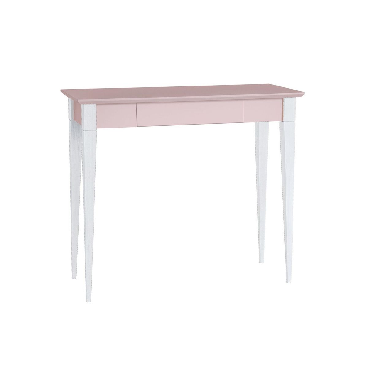 MIMO Skrivebord 85x40cm Hvide Ben / Pink