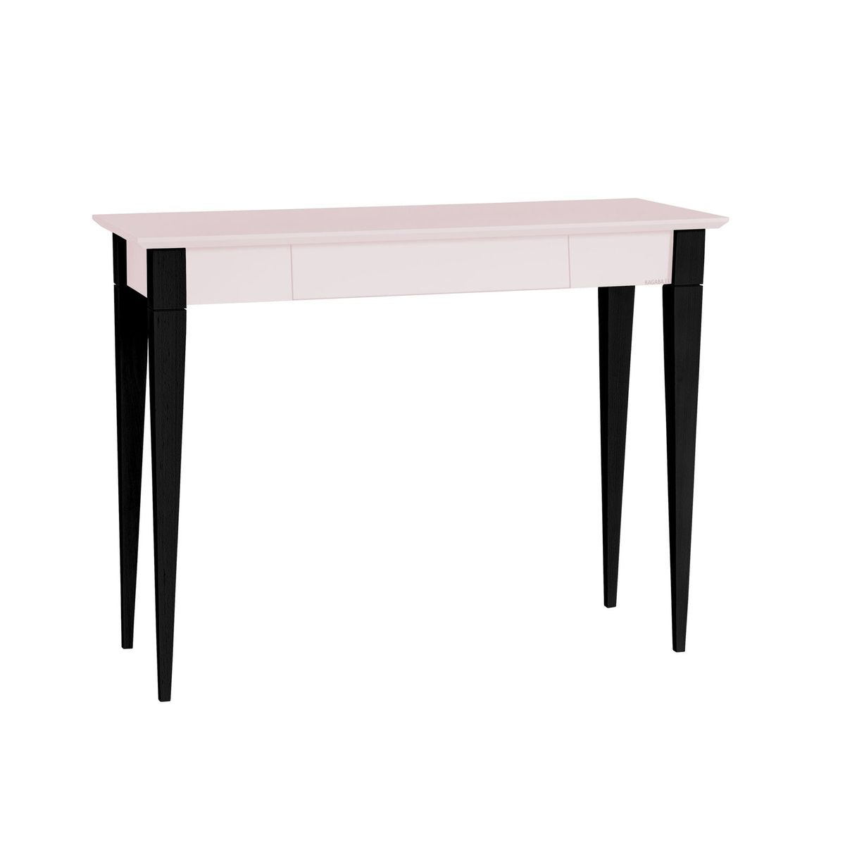 MIMO Skrivebord - 105x40cm Sorte Ben / Pink