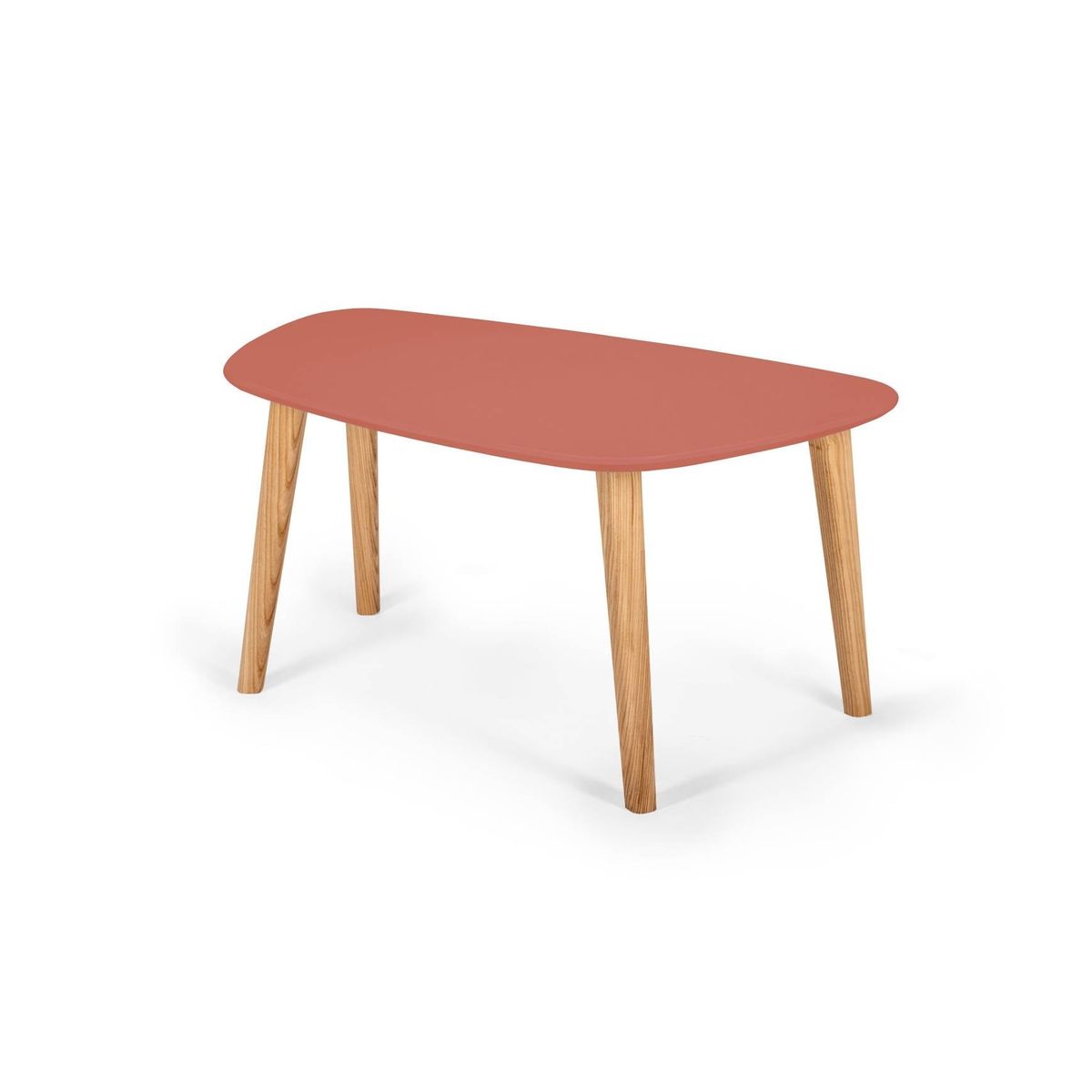 Endocarp Sofabord 80x48x40cm Antik pink/Asketræ