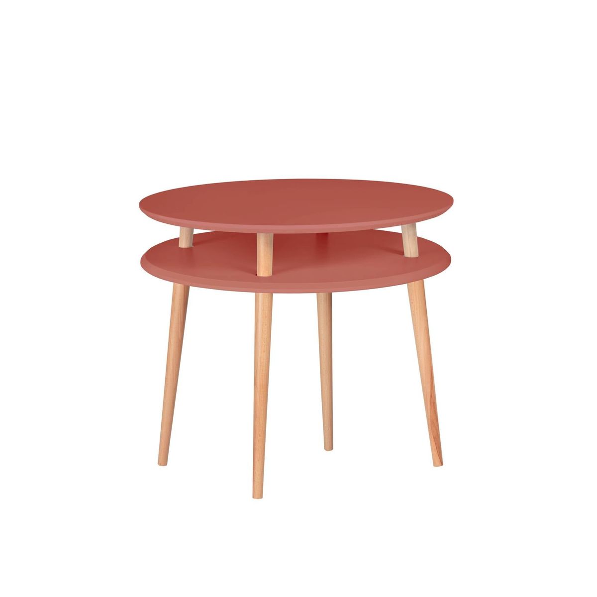 UFO Sofabord diameter 70cm x højde 61cm Antik pink