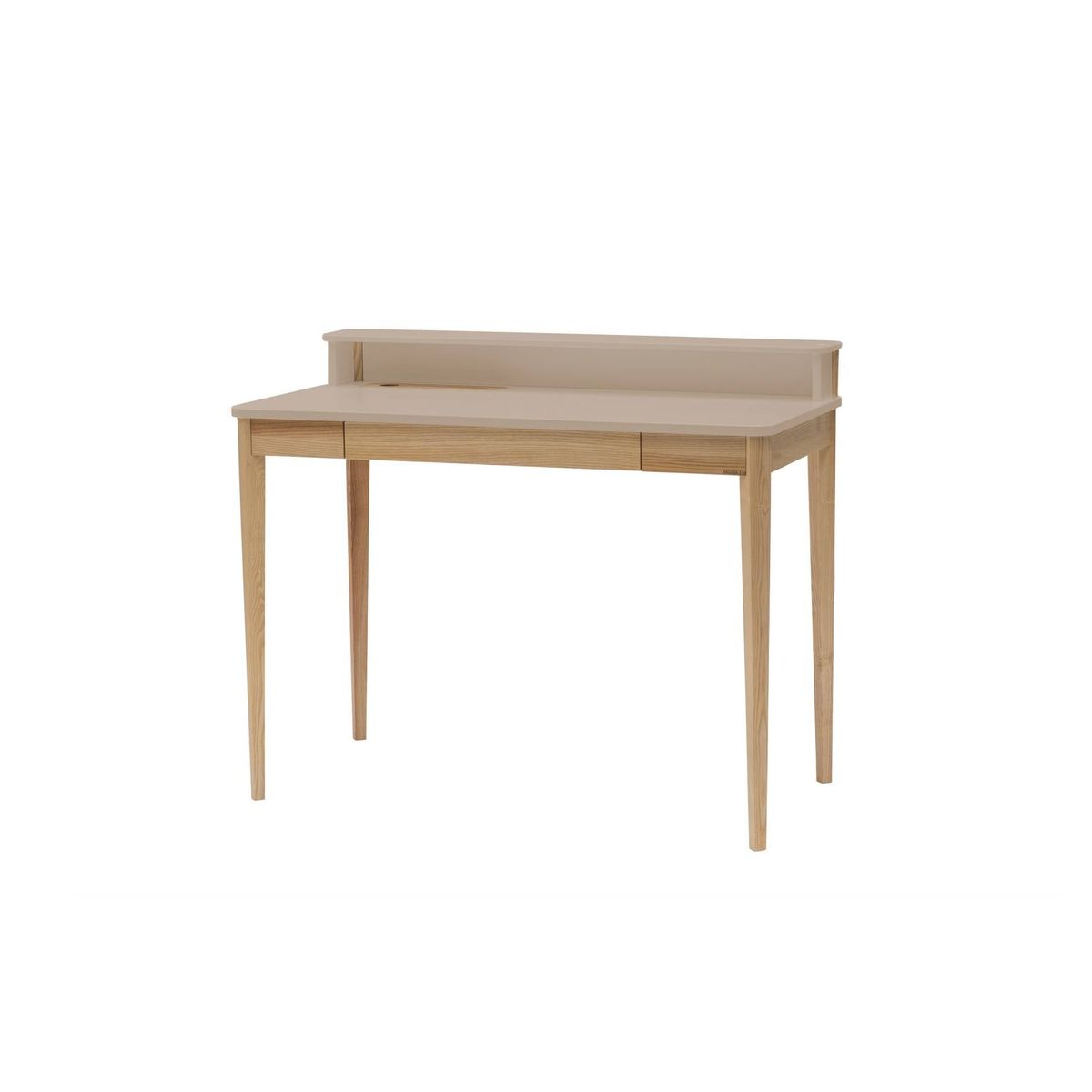 ASHME Skrivebord B 110 x D 56 x H 75 cm - Brun Beige