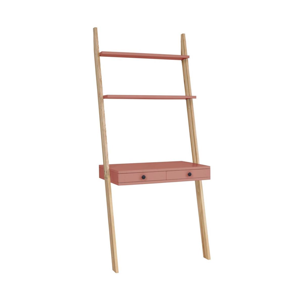 LENO Stigehylde Skrivebord 79x183cm Antik pink