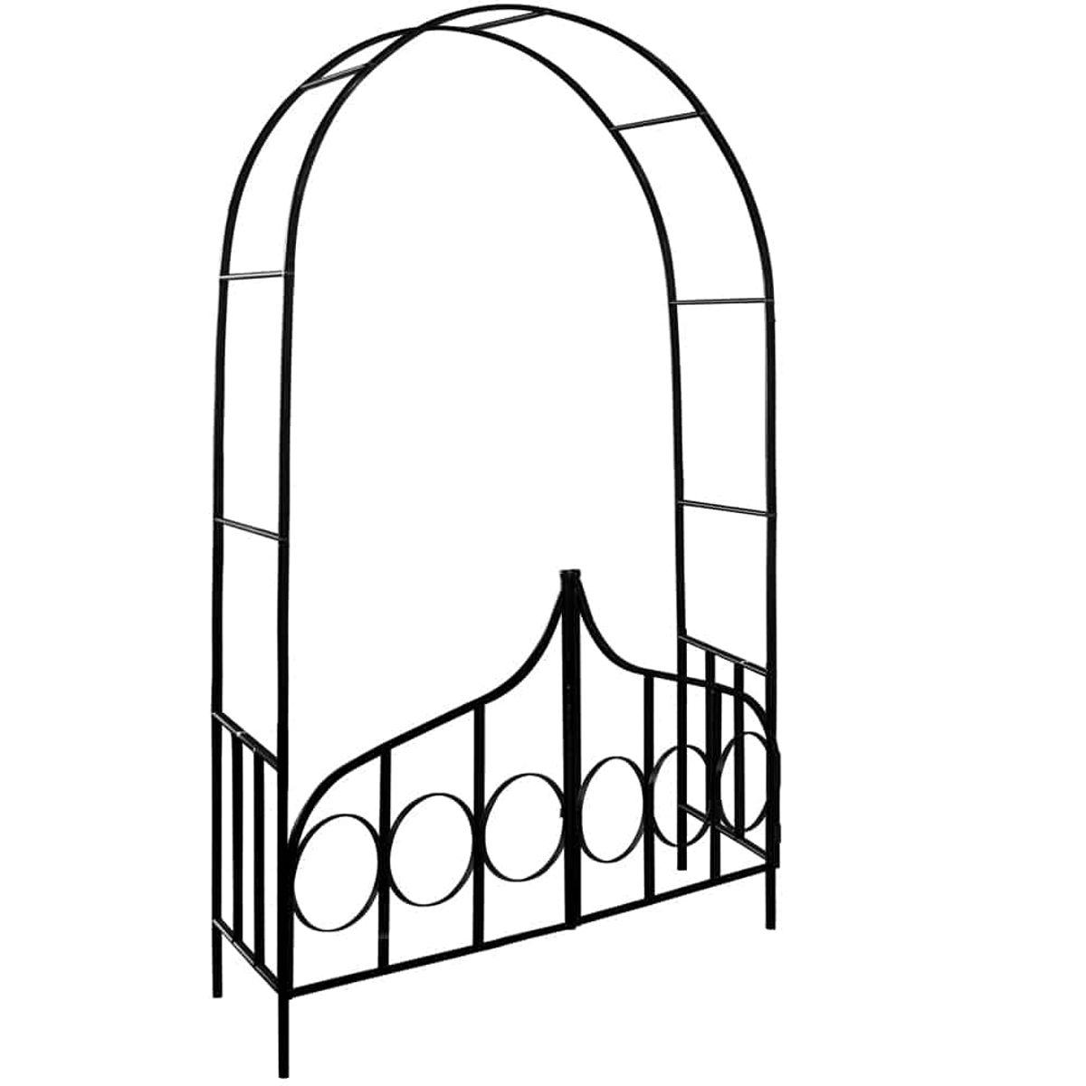 Rosenbue, Sort Metal 240x140x40cm