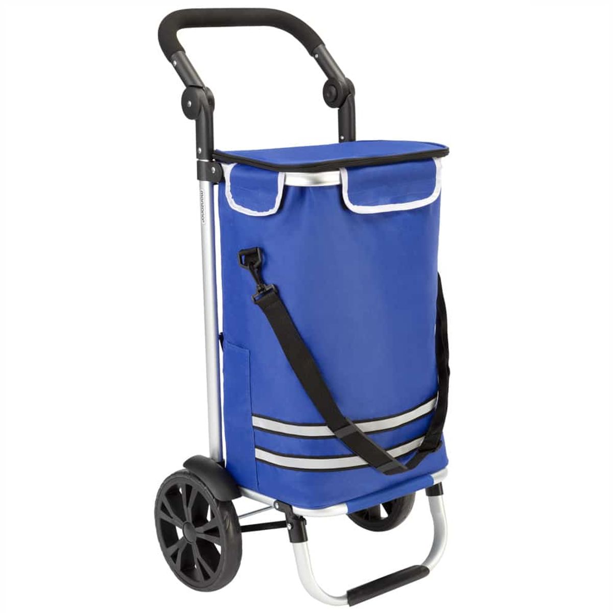 Shopping Trolley 2in1, 56L, 50kg, foldbar, blå