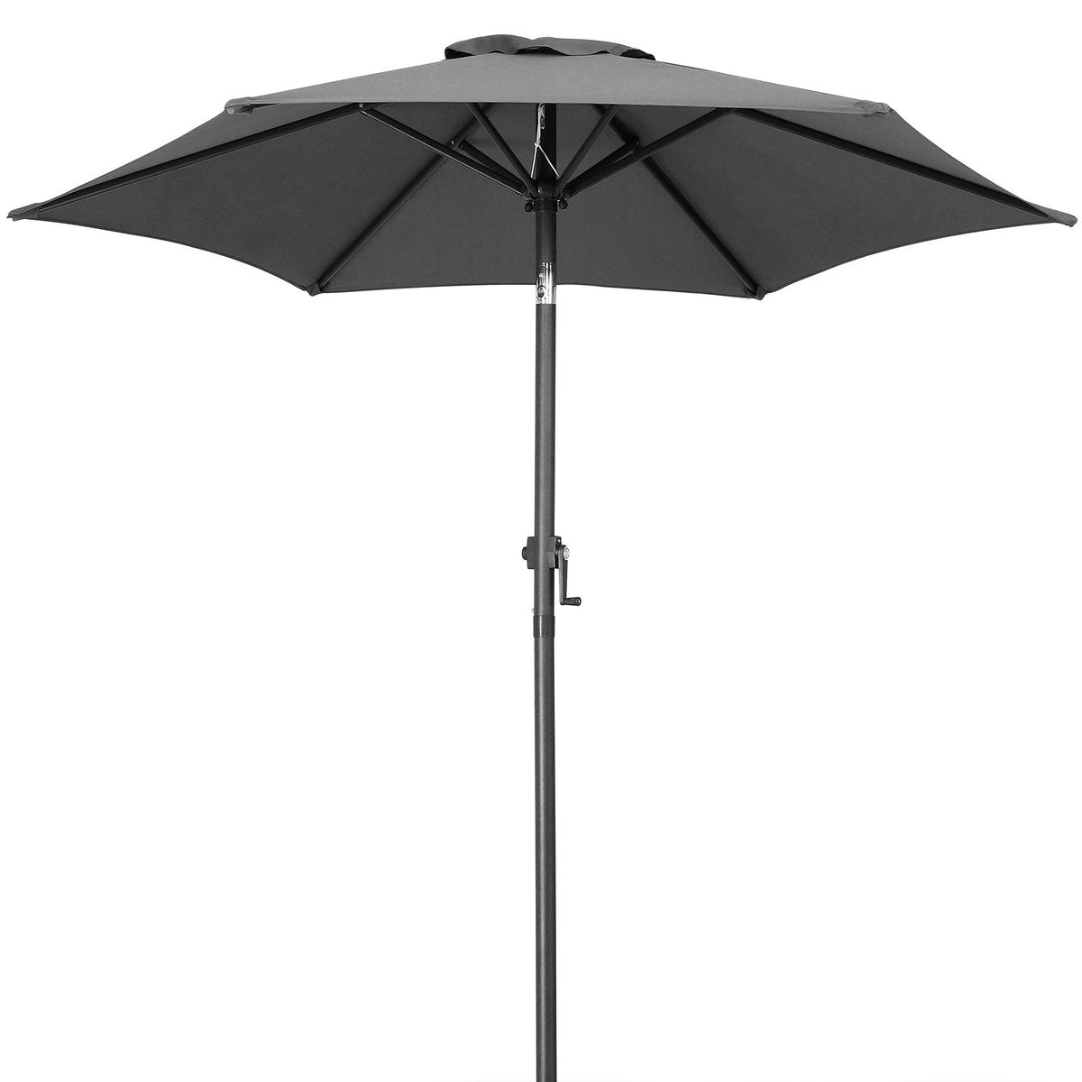 Parasol antracit Ø200cm UV-beskyttelse 50+