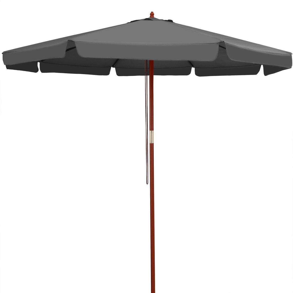 Parasol antracit Ø330cm UV-beskyttelse 50+