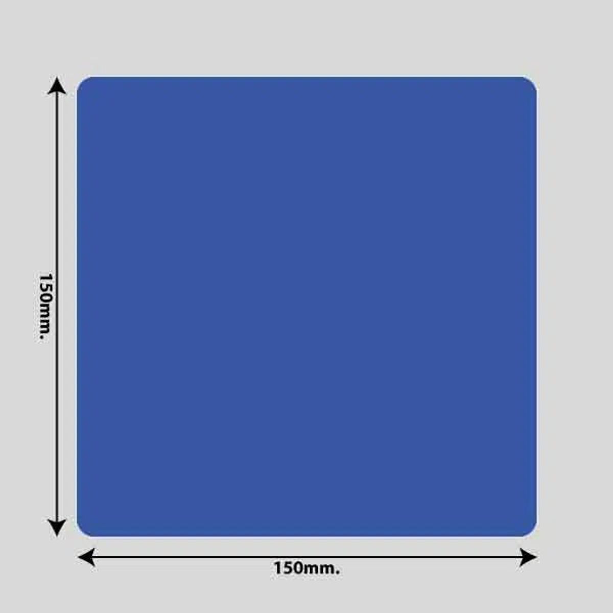 Gulvmarkerings Tape og Symboler. - Blå / Firkant 150mm x 150mm (10 stk. pakke)