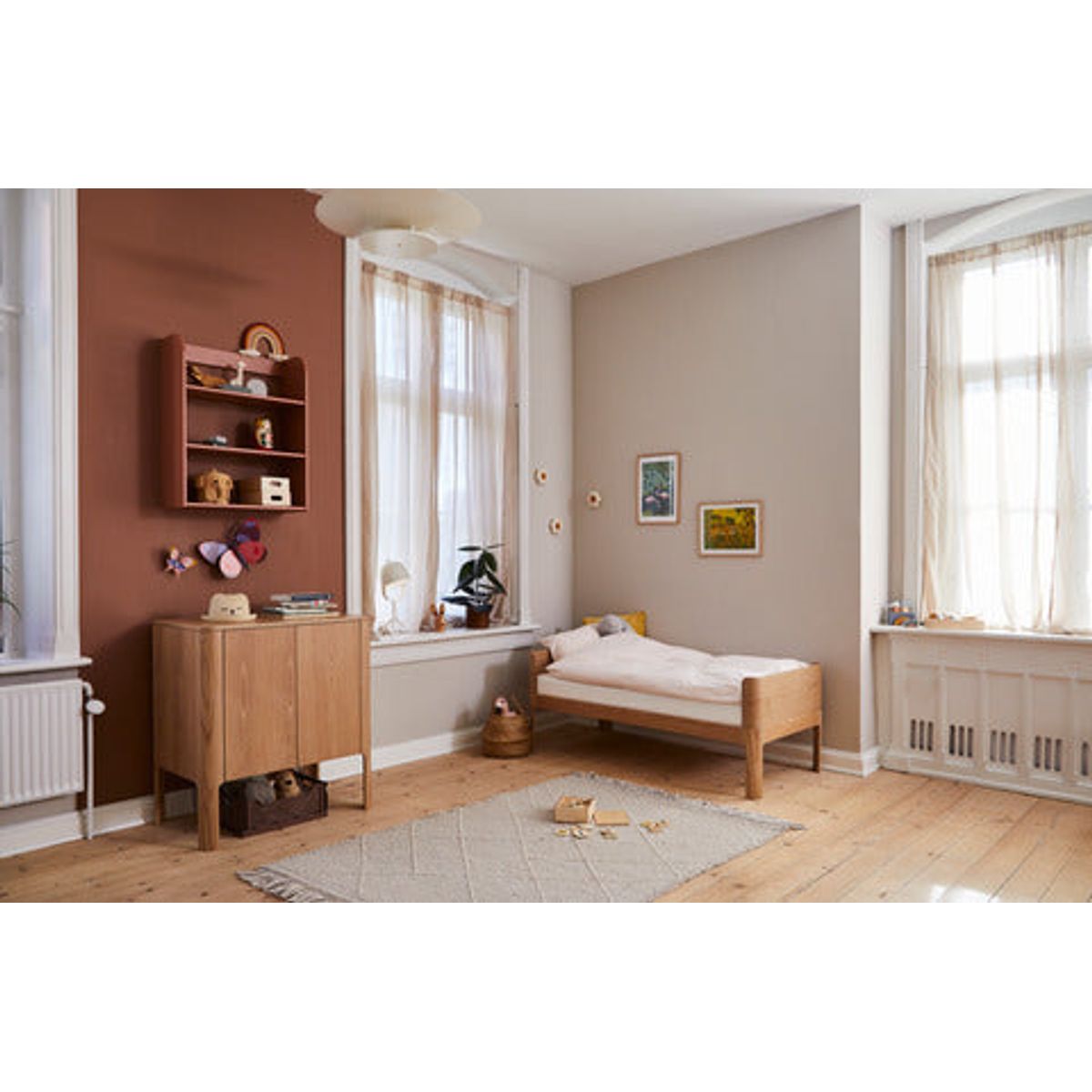 FLEXA NOVA Juniorseng, Oak, 150x70 cm 153.2 cm x 58.0 cm x 73.2 cm Oak