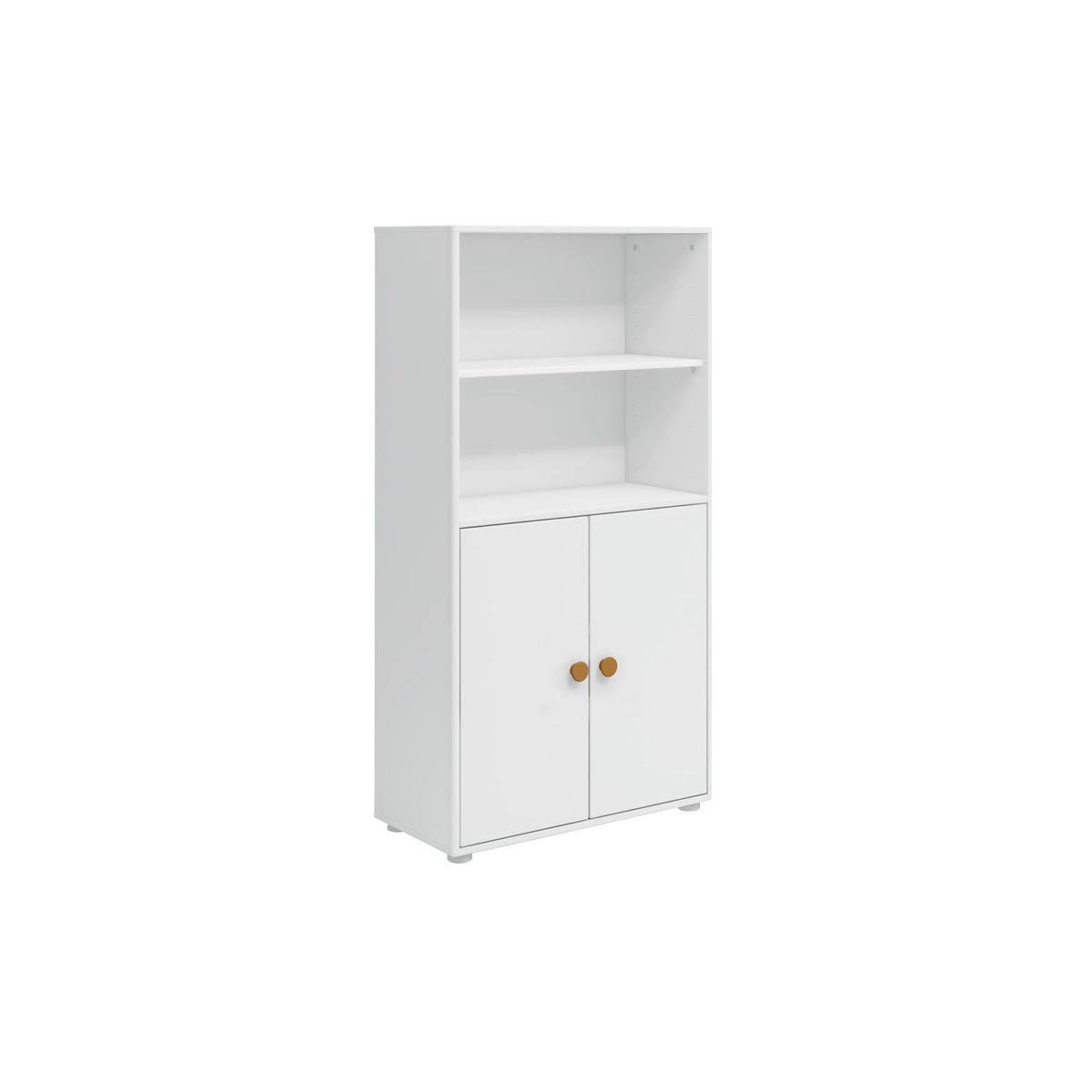 FLEXA Midi-reol, 2 låger 138.0 cm x 72.0 cm White/Mustard