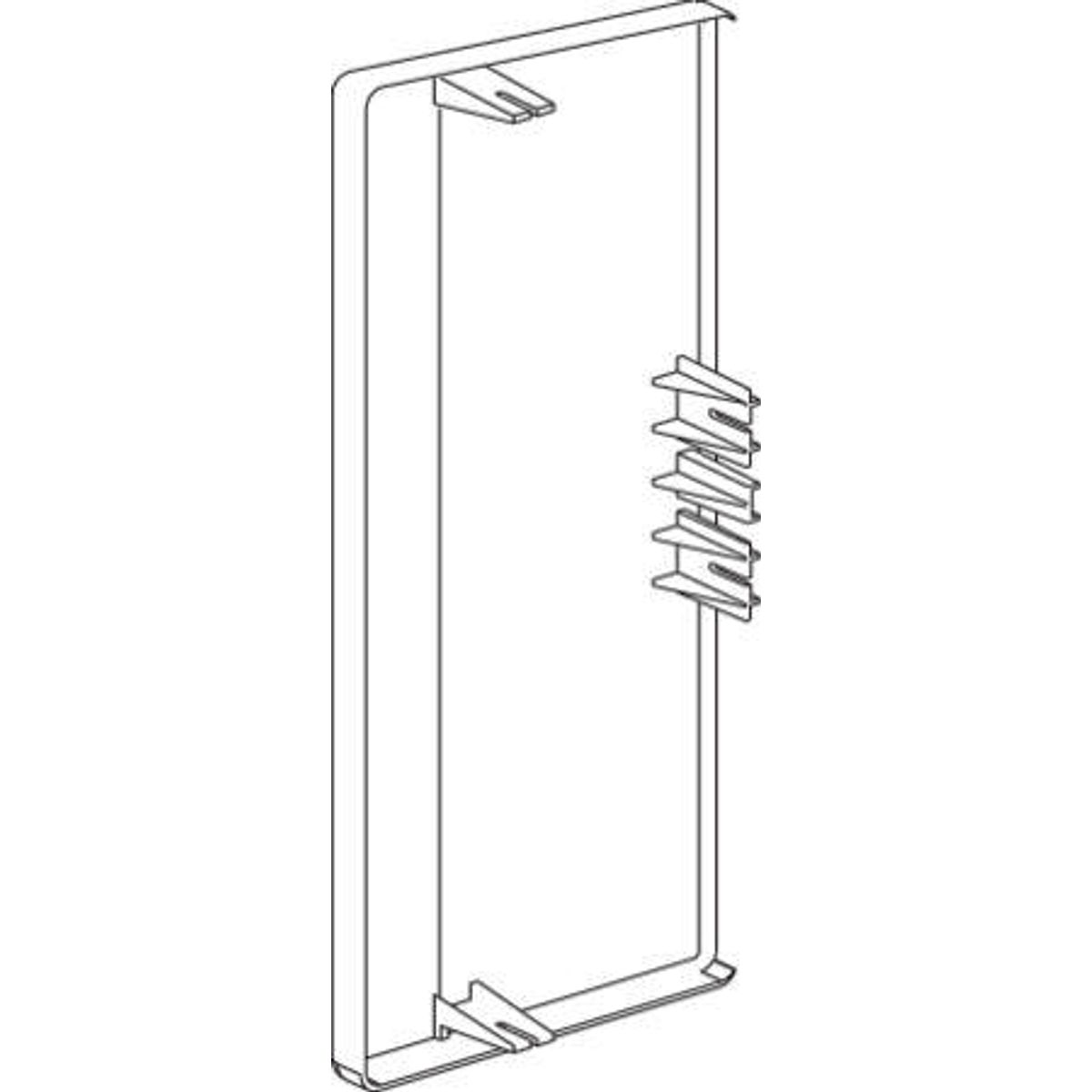 Endestykke Tek-Es 161-3 Hvid