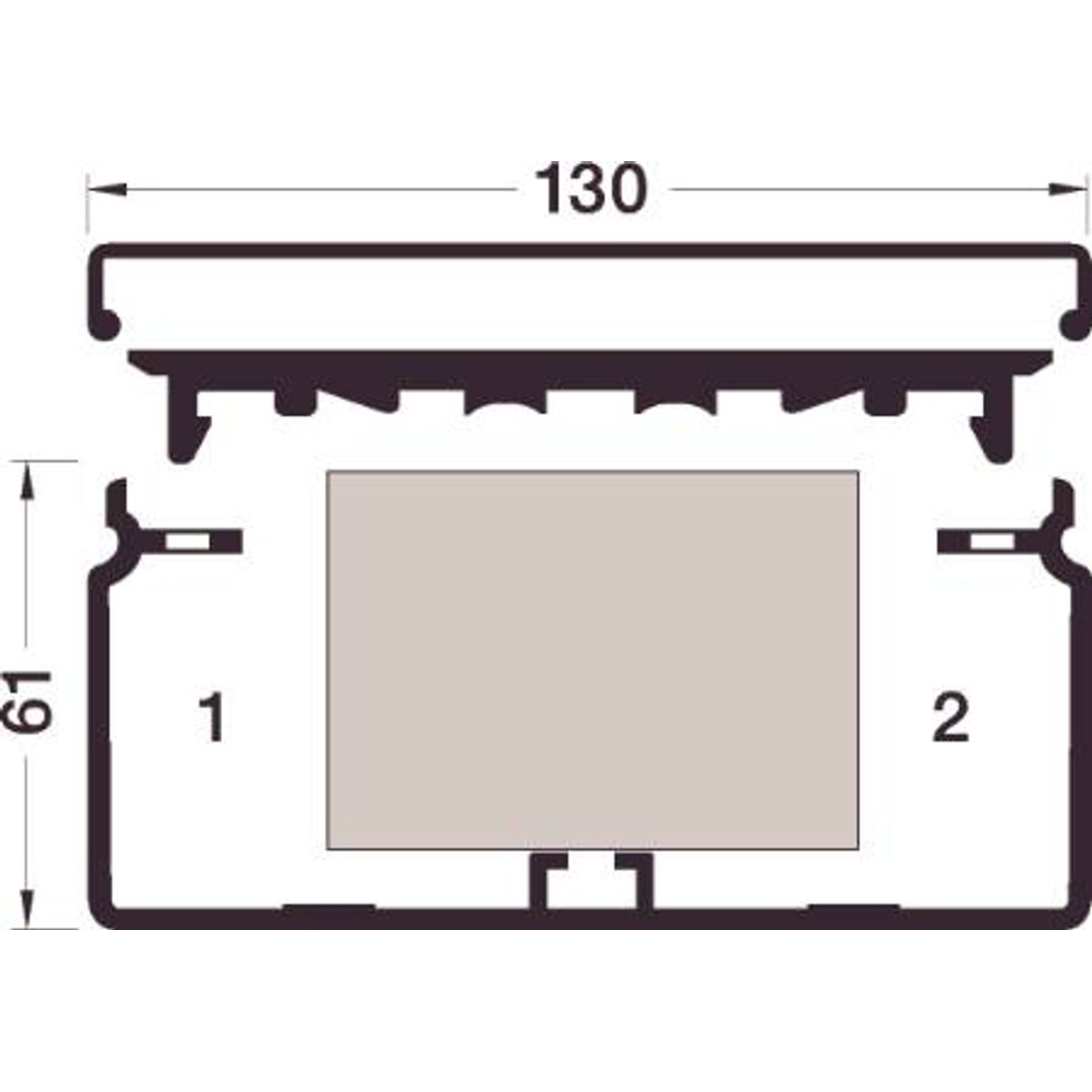 Kanalbund F/Fb60131 Perlehvid