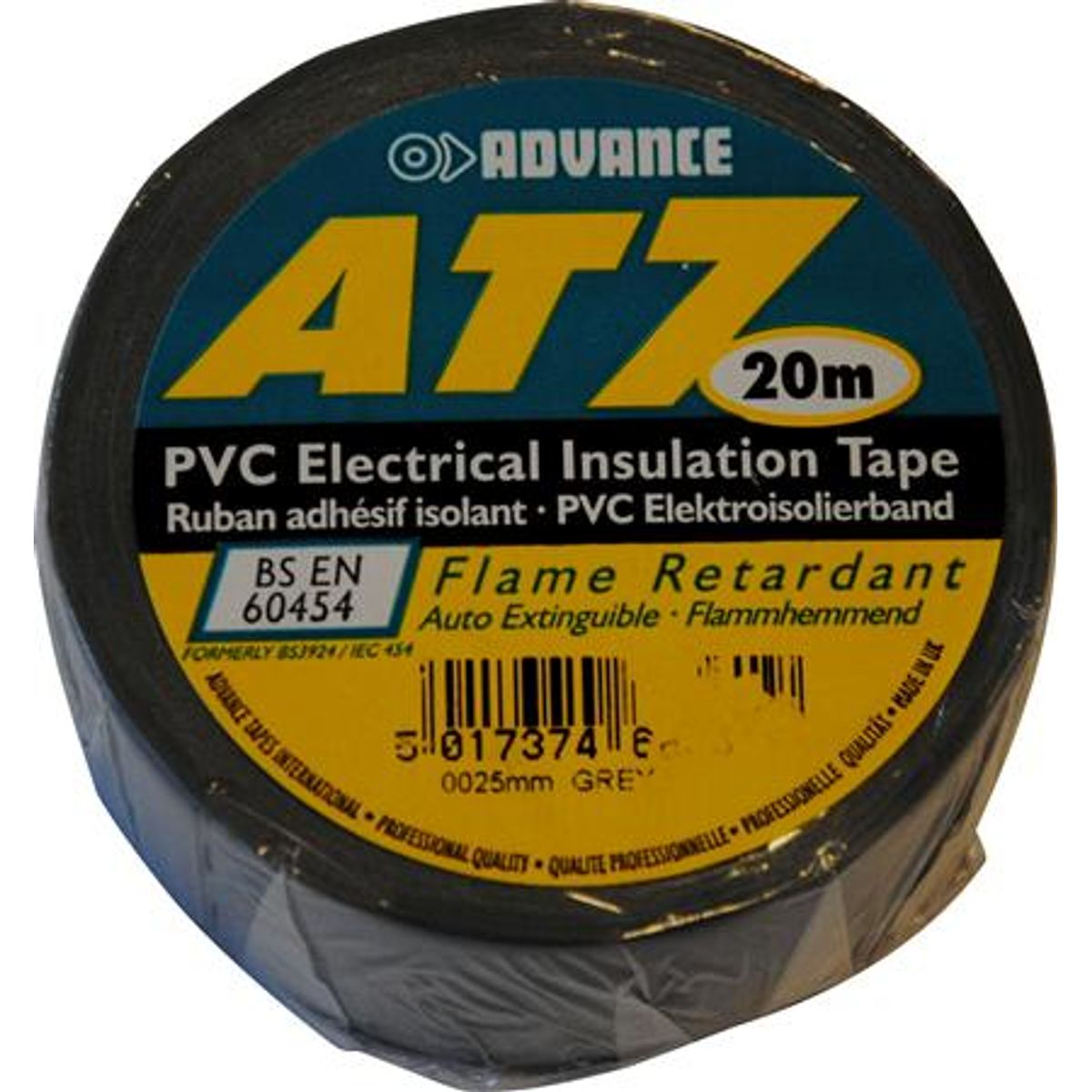 Pvc-Tape Grå 0,8X25Mm 20 Mtr.