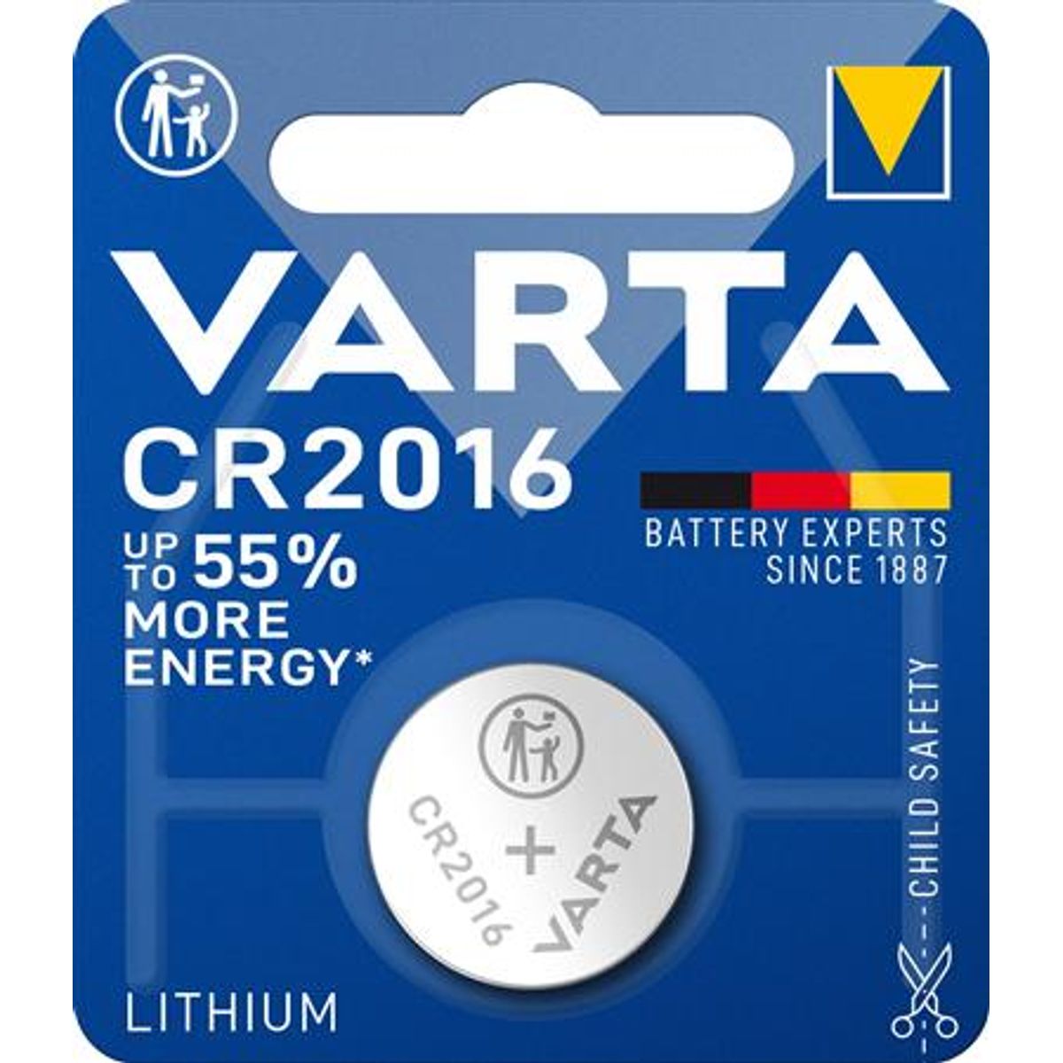 Batteri Cr2016 3,0V 85Mah