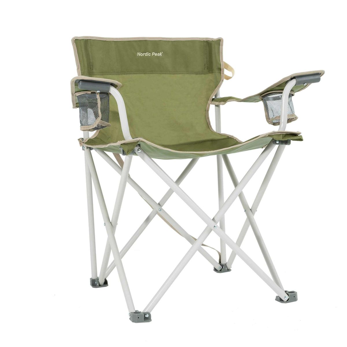 Festivalstol - 2 kopholdere - Ekstra robust model - Beige