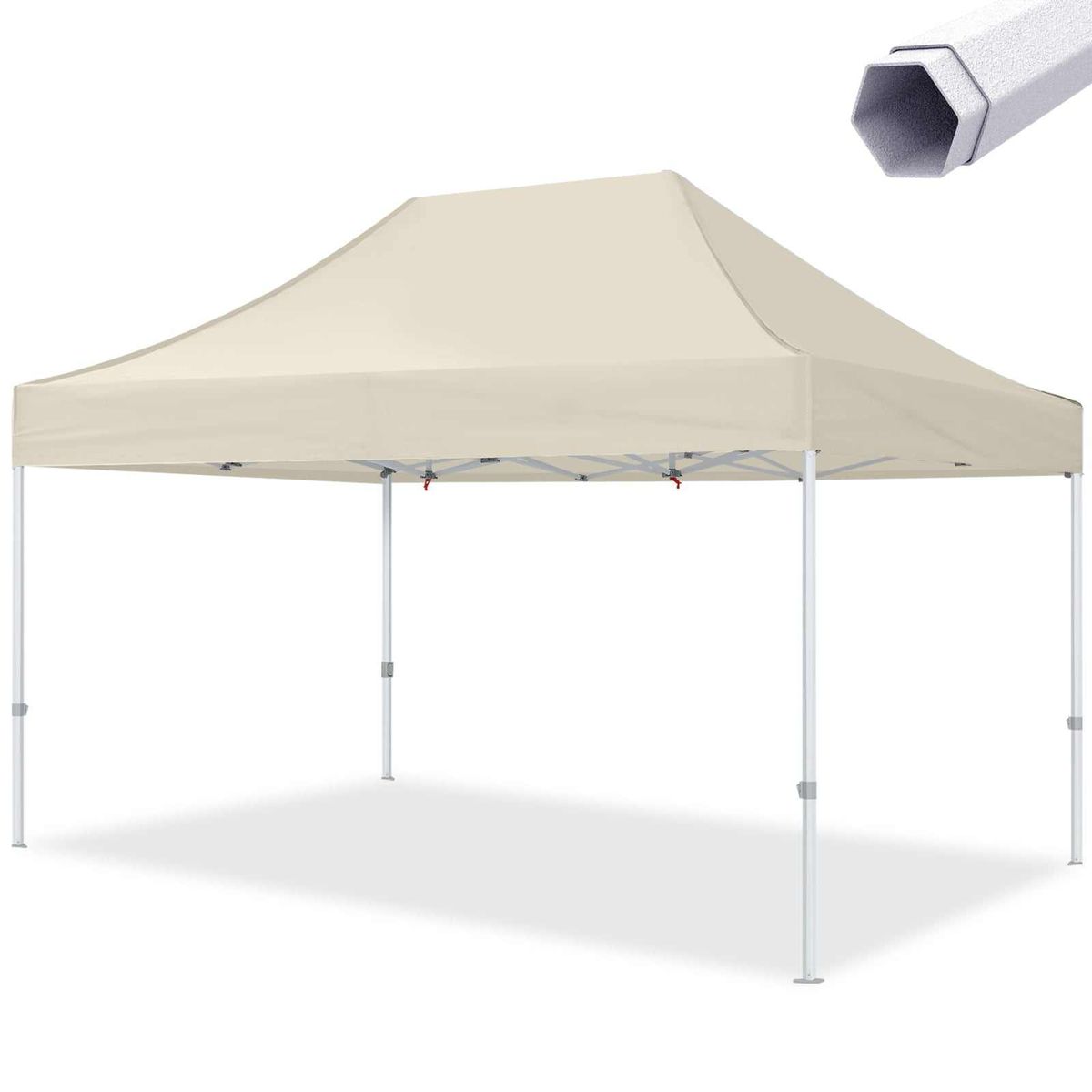 Pavillon Easy Up - 3x4,5m - Stål - Premium - Sort