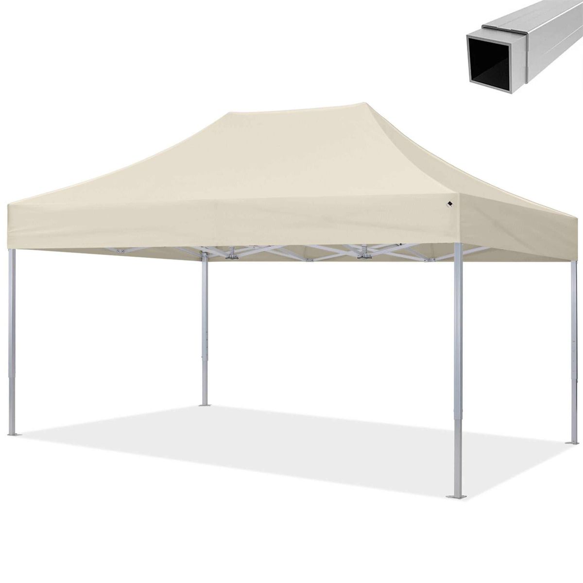 Pavillon Easy Up - 3x4,5m - Aluminium - Comfort - Grøn