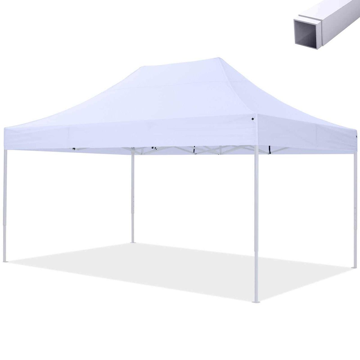 Pavillon Easy Up - 3x4,5m - Stål - Comfort - Hvid