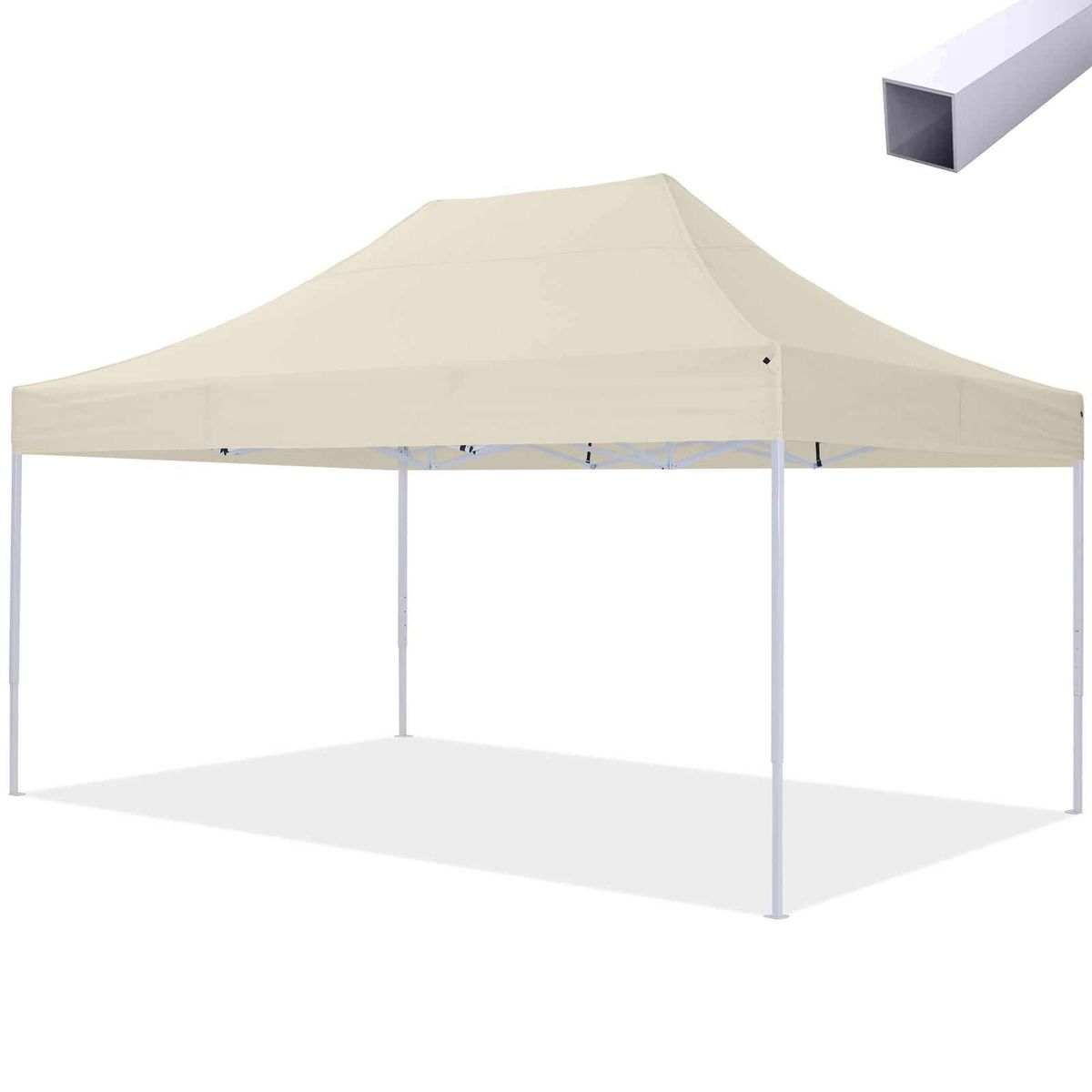 Pavillon Easy Up - 3x4,5m - Stål - Basic - Sort