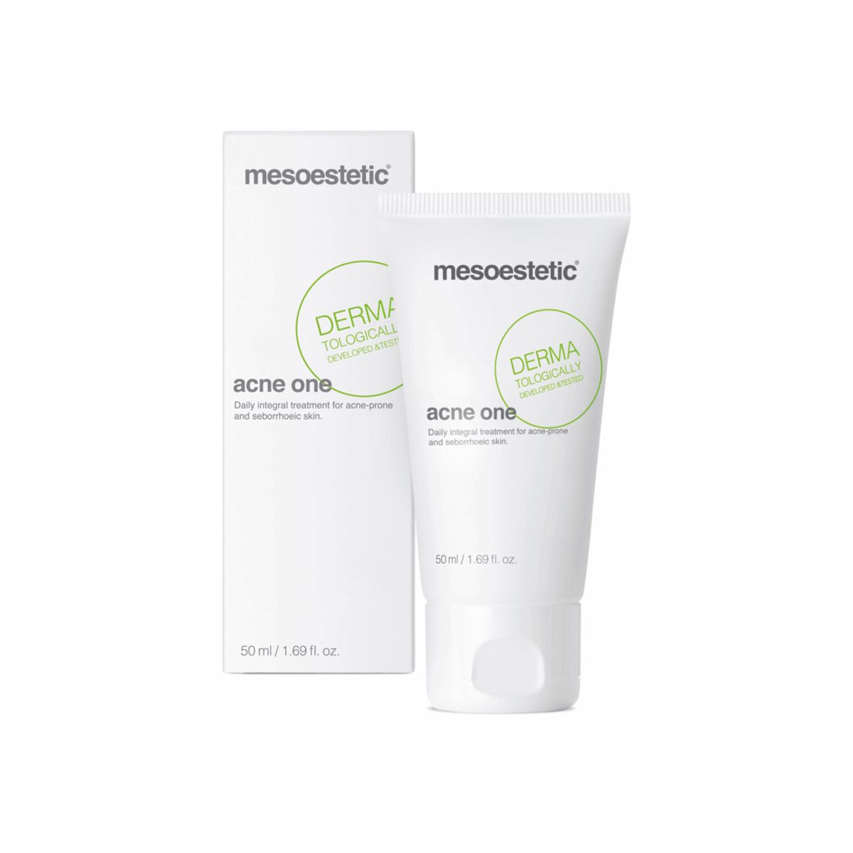 Mesoestetic Acne One - Akne creme designet til optimal kontrol af hudtyper som er udsat for akne - 50 ml - Effektiv virkning mod bumser - Ansigtscreme