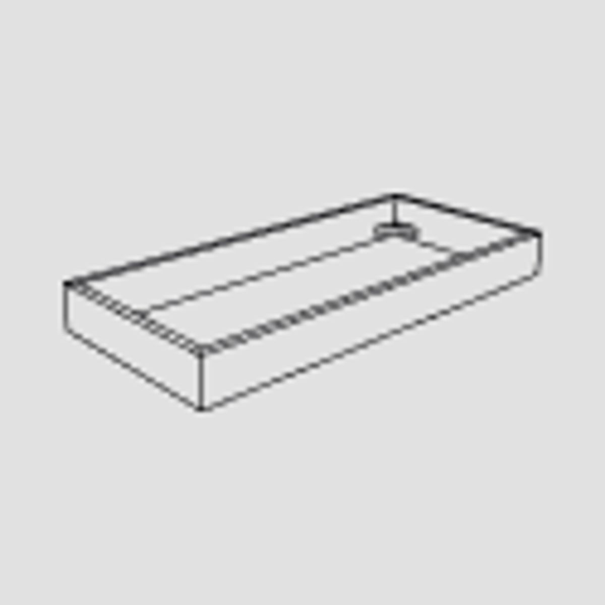 Module 1, High base, Smoked, Depth 26 cm