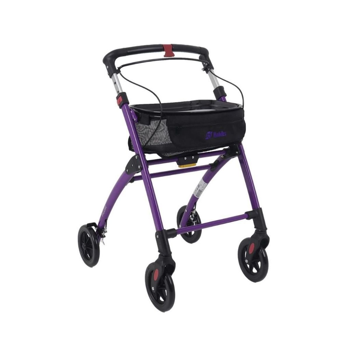 Jaguar indendørs letvægtsrollator - LILLA | Mobilex - 6,3 kg, inkl. taske og bakke