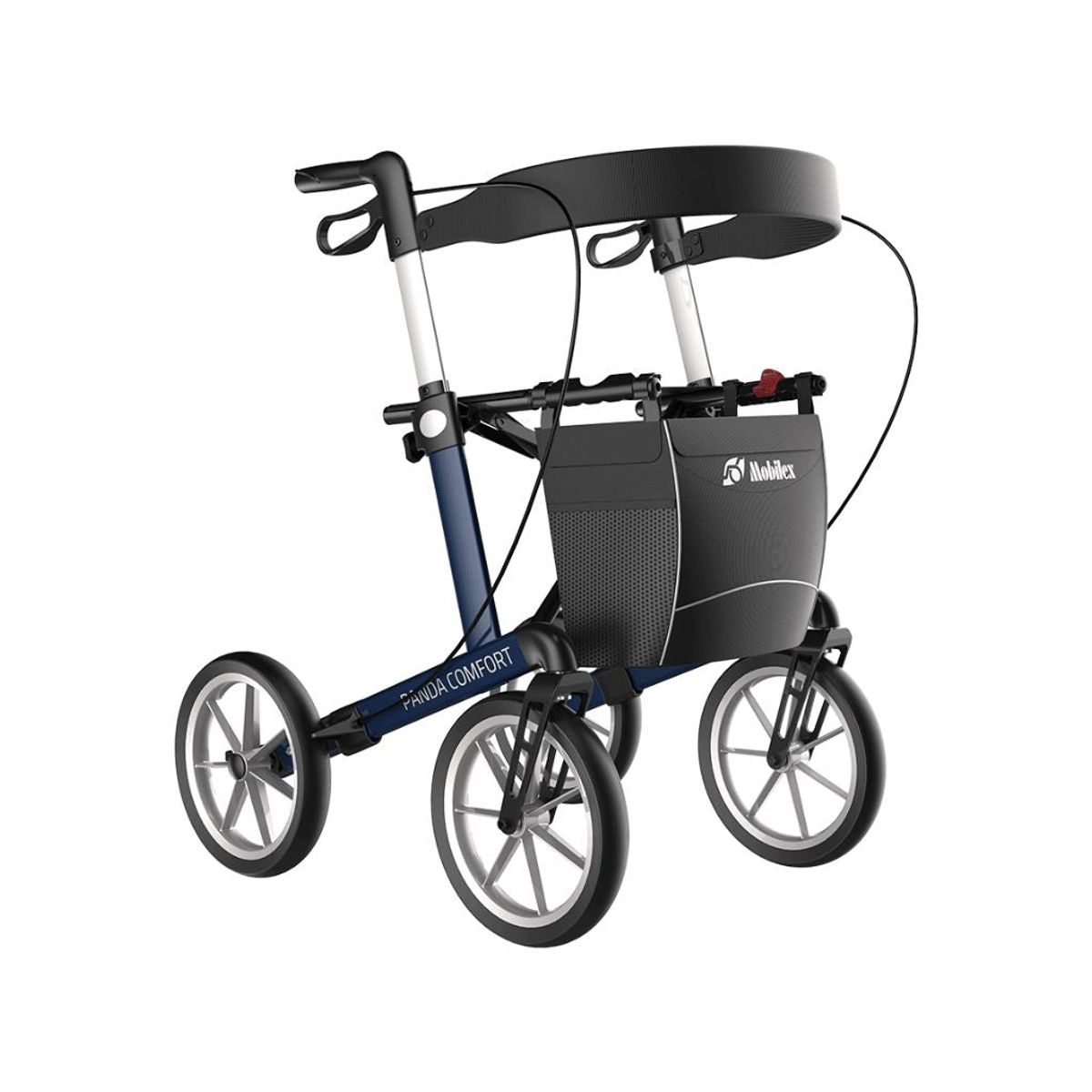 Panda Comfort rollator | Mobilex - 9,44 kg, komplet udstyrspakke, store hjul