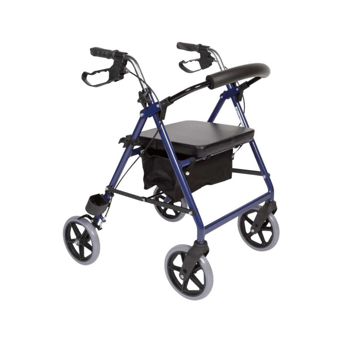 Impala letvægtsrollator | Mobilex - 7,4 kg, inkl. taske, ryglæn og stokkeholder - Bred