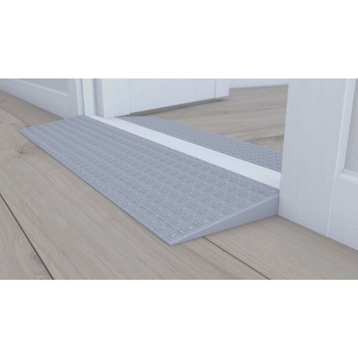 Dørtrinsramper - MED selvklæber / Quicklocks - Universal, PVC- og lugtfrie, passer til alle standarddøre - H:1.6 cm x D:15 cm x B:100 cm