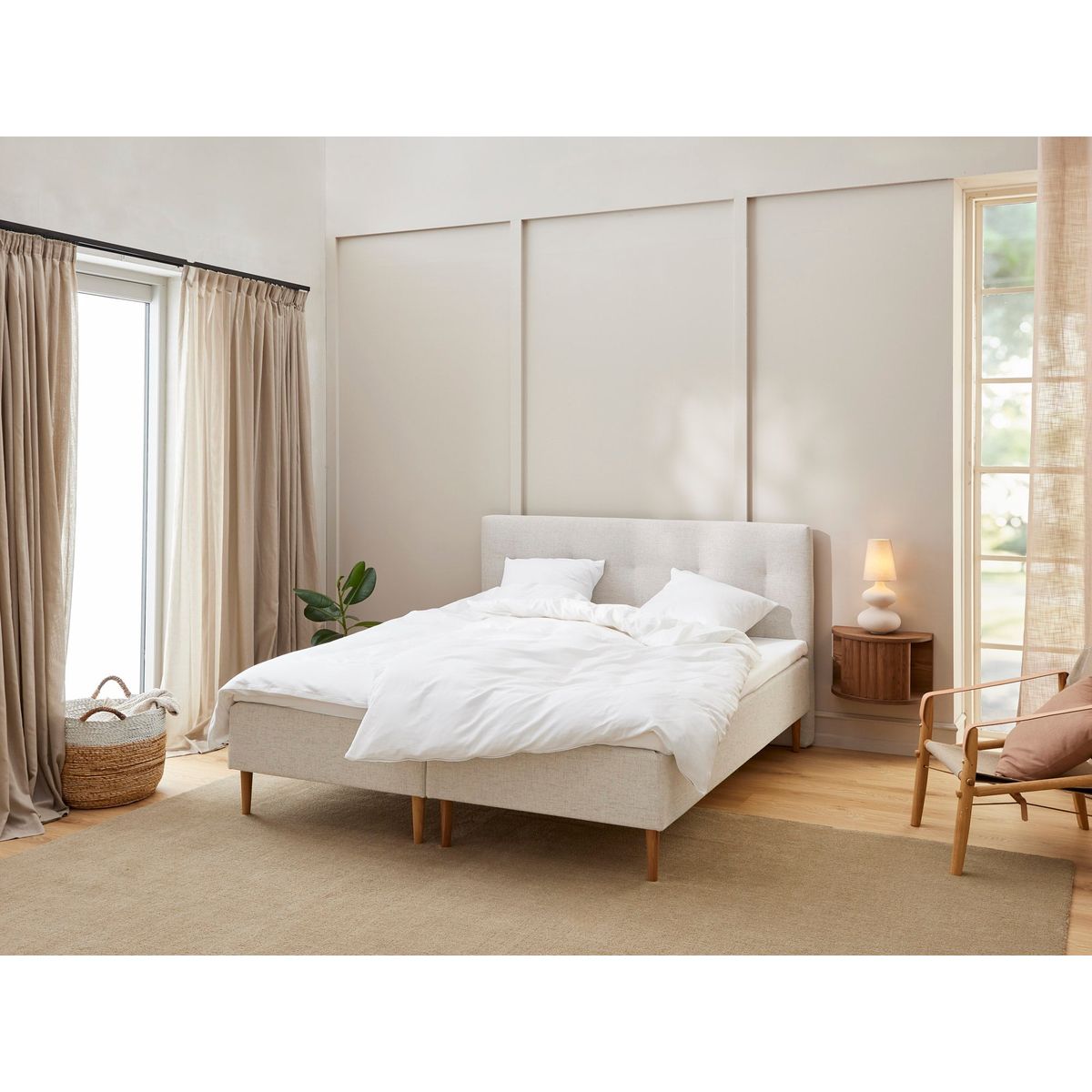 Monark - Komfort | Boxmadras (Sand) 180x210 cm.