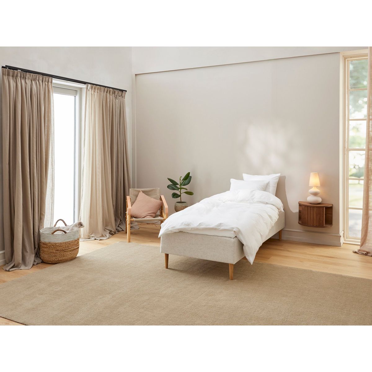 Krone - Komfort | Boxmadras (Sand) 90x210 cm.