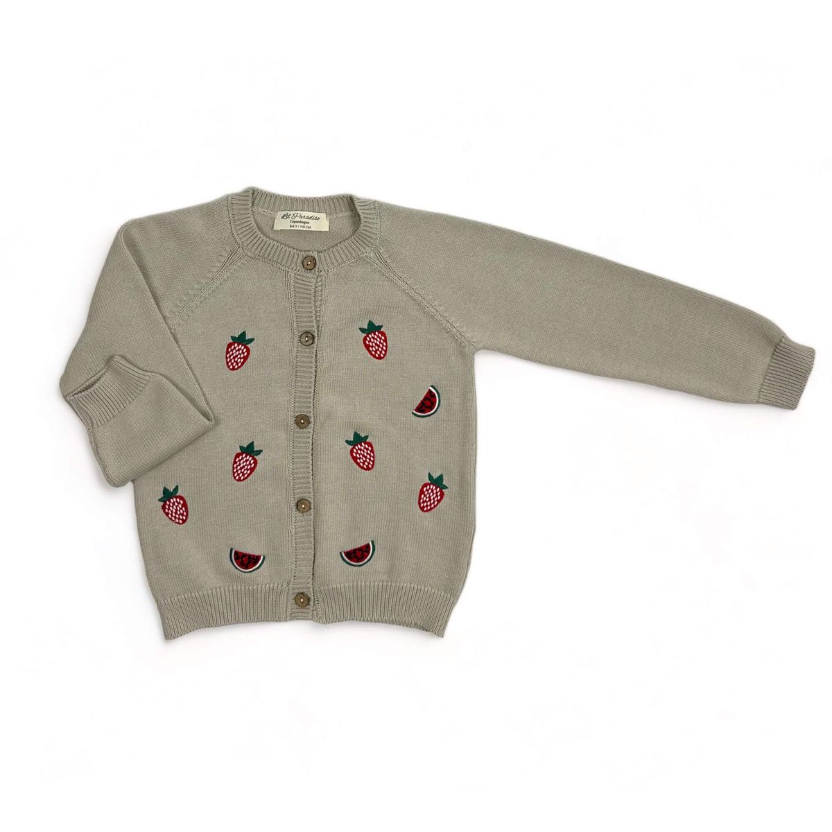 Fruity Fusion Cardigan - Beige / 7-8y - 128cm