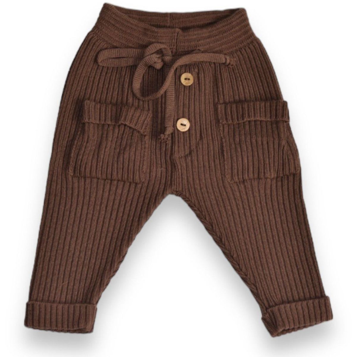 Buttery Soft Knit Pants Brown - Brown / 9-12m - 80cm