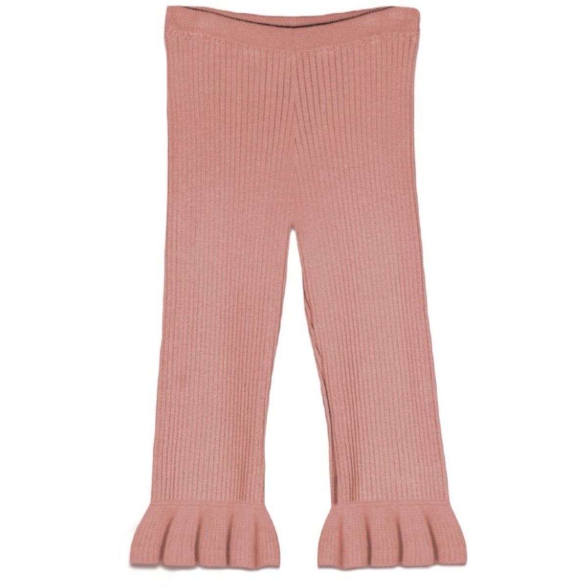 Frilly knit pants - Light pink / 8-9y - 134cm