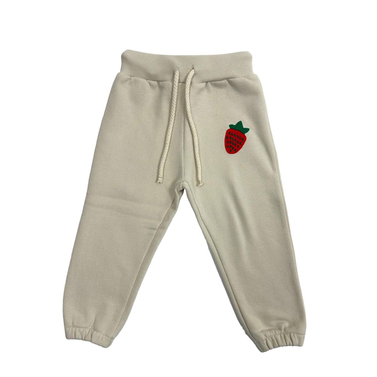 Strawberry Bliss Sweatpants - Beige / 2-3y - 98cm