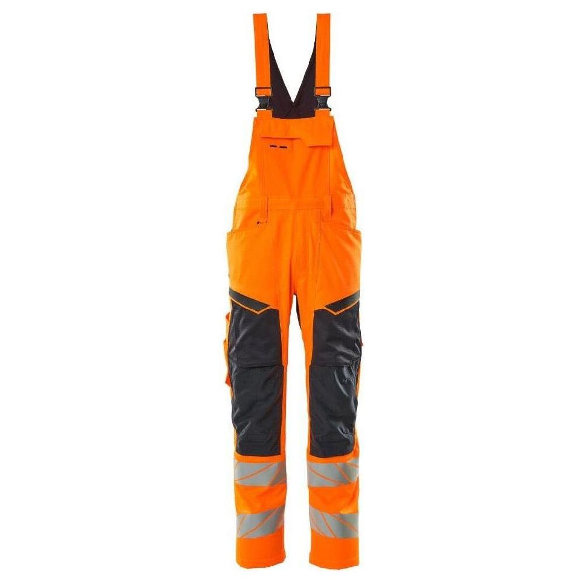 Mascot® Accel. Safe - Overall med Knælommer, stretch-zoner - 19569-236 - hi-vis orange/mørk marine