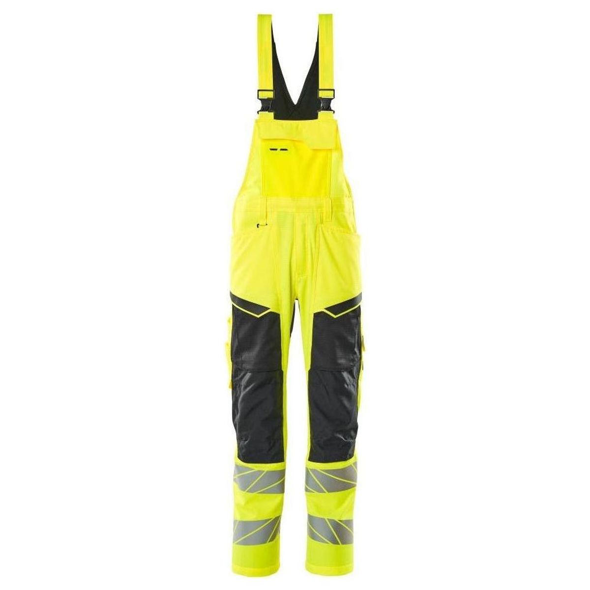 Mascot® Accel. Safe - Overall med Knælommer, stretch-zoner - 19569-236 - hi-vis gul/sort