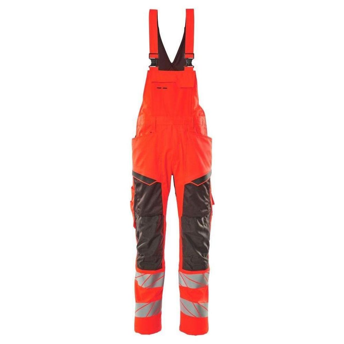 Mascot® Accel. Safe - Overall med Knælommer, stretch-zoner - 19569-236 - hi-vis rød/mørk antracit