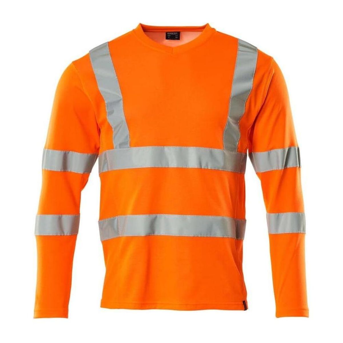 Mascot® Safe Classic T-shirt, V-hals, langærmet T-shirt 18281-995 hi-vis orange