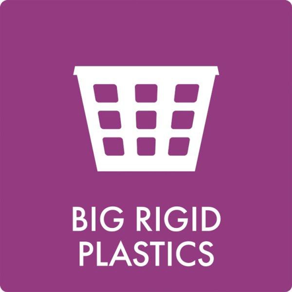 Affaldsskilt Big rigid plastics