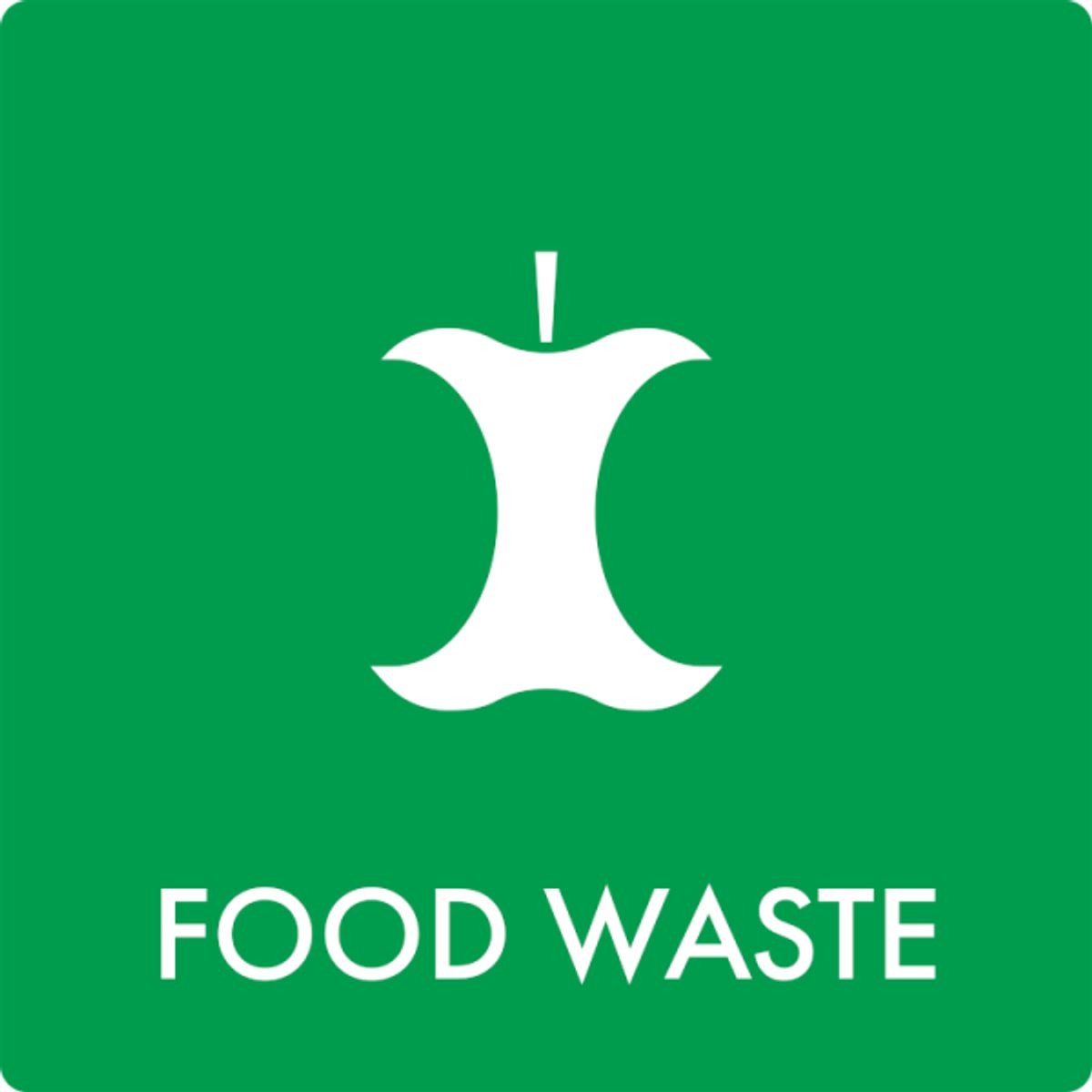 Affaldsskilt Food waste